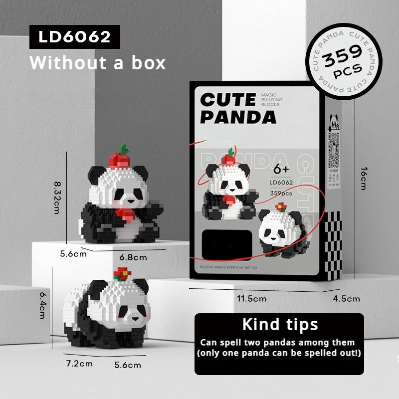 

Детские строительные блоки Panda Toys Good Guy Without Box（one panda）