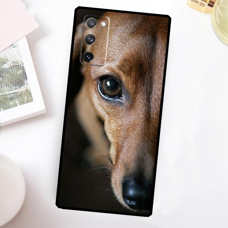 Cute Dachshund Teckel Dackel Dog Case For Samsung Galaxy S24 S23 S22 Ultra S21 S20 FE Note 10 Plus Note 20 S8 S9 S10 Cover