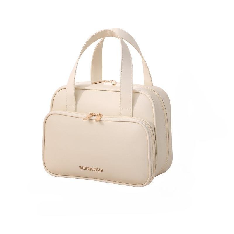Women's Large Capacity Travel Cosmetic Bag Portable Makeup Organizer Pockets Multifunctional Toiletry Storage Bag Waterproof Makeup Bag Wash Tote Bag
