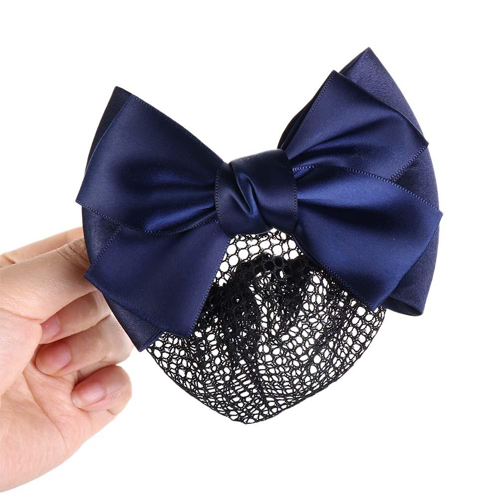 Hair Accessories Hairgrips Bowknot Women Barrette Net Bun Crochet Net Bun Hair Cover Net Bun Snood