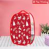 1Pcs Christmas Red Black Plaid Snowman Pop-Up Laundry Hamper Expandable Mesh Hamper Basket for Room Bedroom Bathroom Organization Contemporary Storage