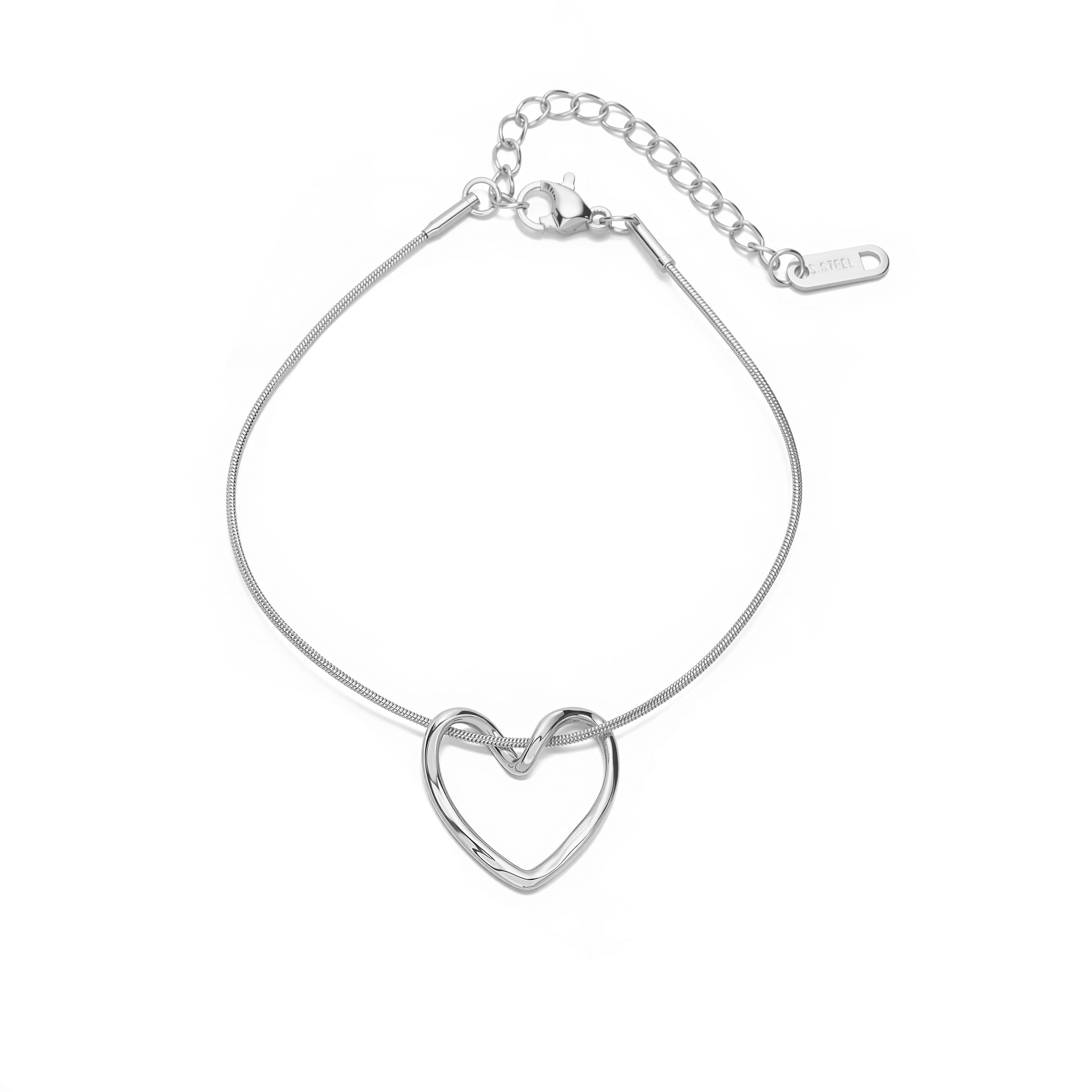 

Inspiration Line Pattern Heart-Shaped Necklace and Earrings 18K Gold-Plated Copper Metal Unisex Couple s Jewellery 1 Piece Other