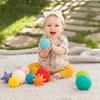 6 Piece First Baby Ball Set Baby Hand Massage Multi Textured Sensory Soft Balls