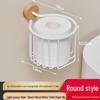 Black Walnut No-Drill Bathroom Tissue & Phone Holder