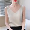Women's Summer Silk Camisole, Satin V-Neck Top, Unique Base Layer.