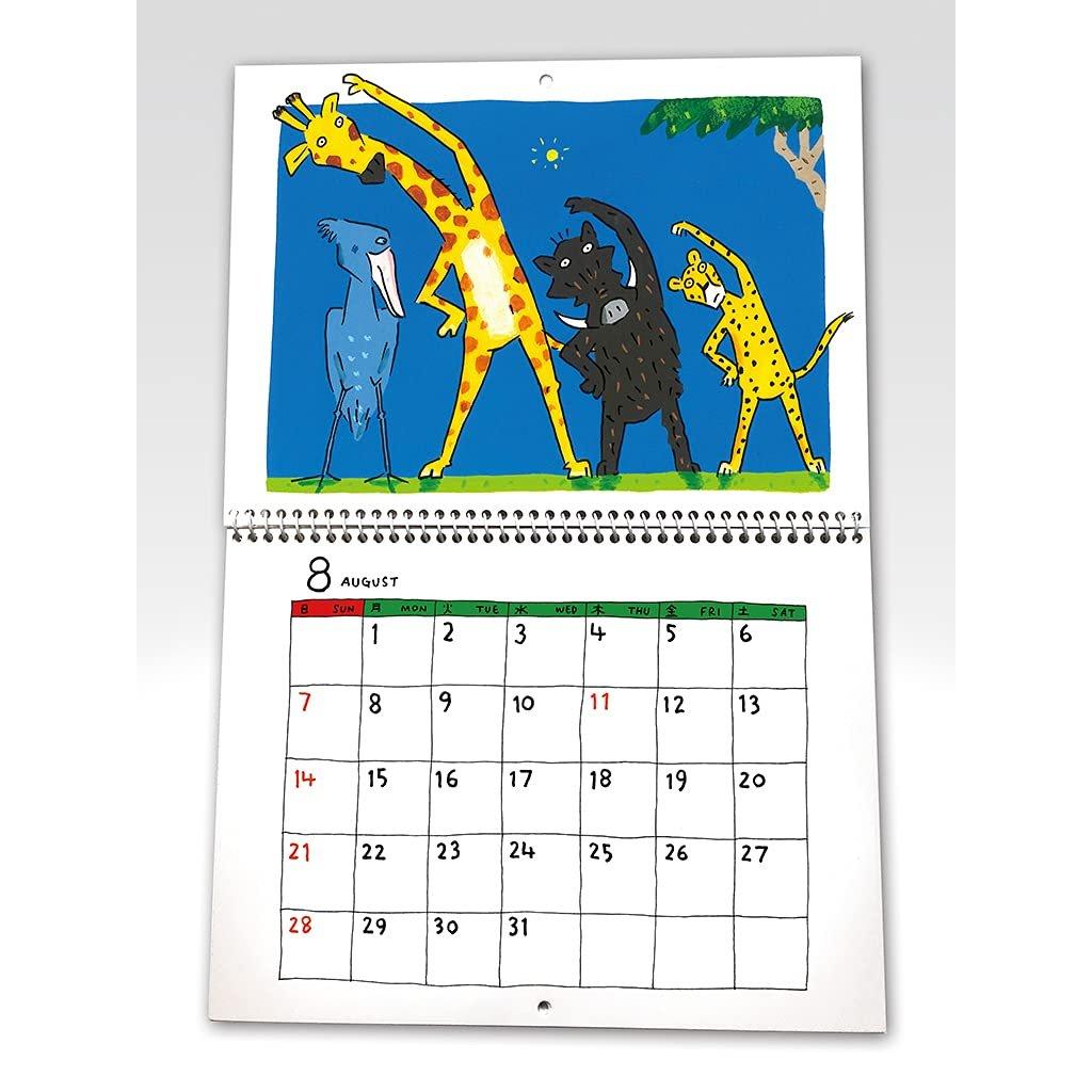 Jun Takabatake 2022 Original Calendar, Illustrated, Family Planner, Humorous Art