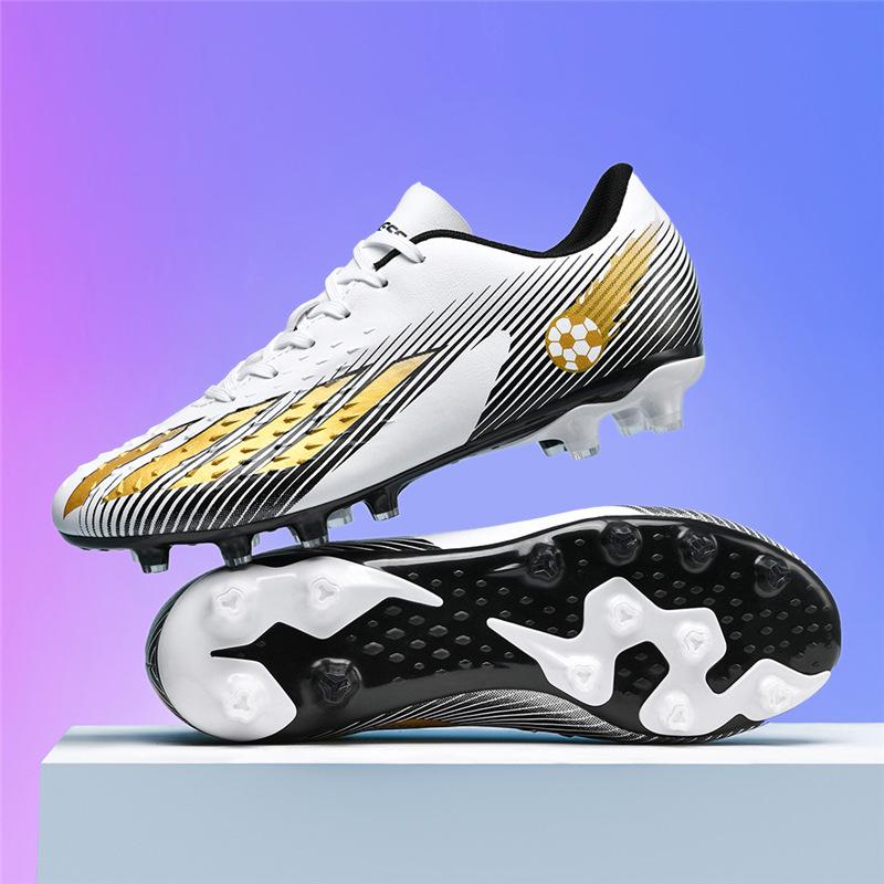Ronaldo Football Shoes Men's Broken Nails Children's Men's and Women's Non-slip Spikes Student Kicking Training Sports Shoes