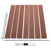 WPC Fence Panel Set 526 x 146 cm Brown