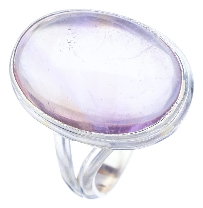 

StarGems® Natural Quartz Handmade 925 Sterling Silver Ring 8.75 F2066