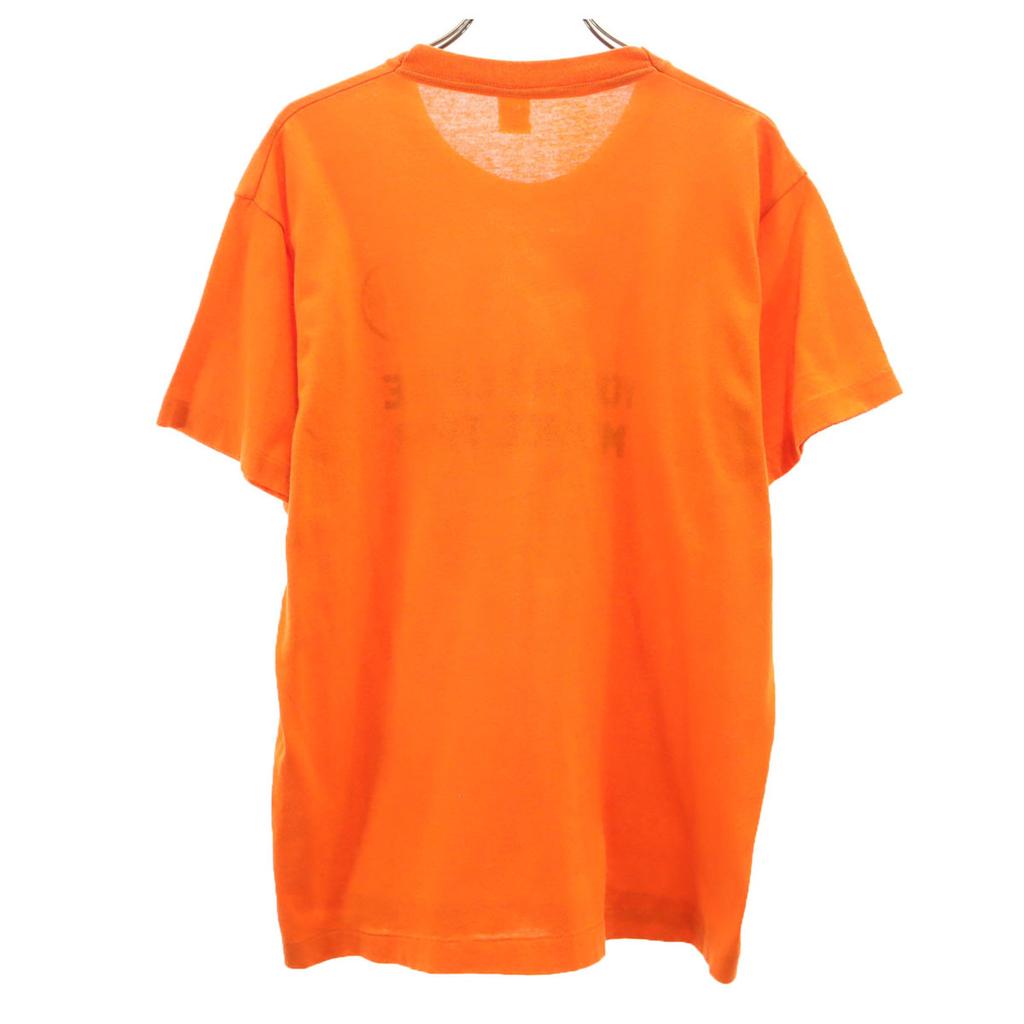 SCREEN STARS 80s Made In USA Vintage Short Sleeve T-shirt L Orange Men's Used