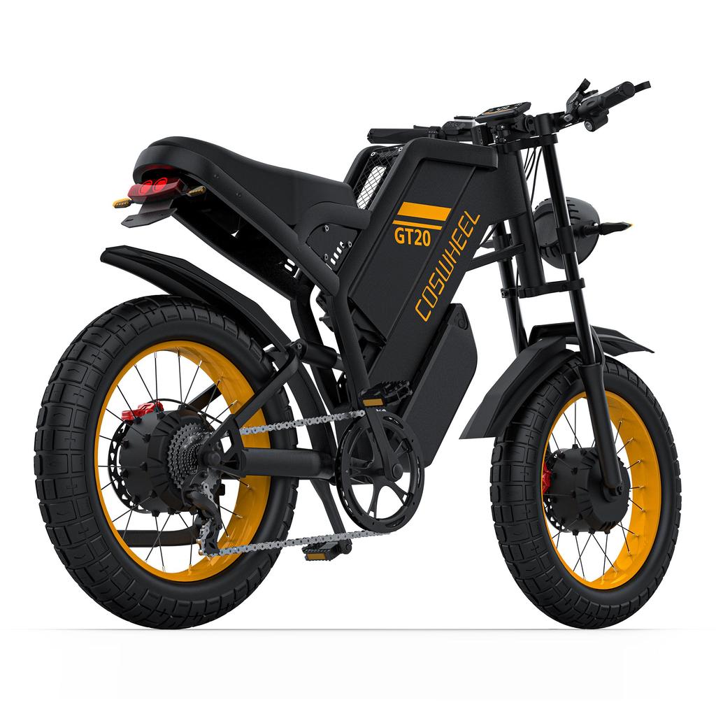 COSWHEEL GT20 Pro Ebike3000W 48V 40AH Electric Motorcycle Max 145 Miles Fat Tire Mountain Electric Bike Adult Off-Road Bicycle