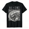 Aliens TShirt Unisexs Vintage S SciFi Print Classic Xenomorph Movie Fan HR Giger Xenomorph Graphic Short Sleeve Top
