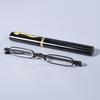 Black Frame Elegant Reading Glasses Metal Frame Ultra-thin Men Women Reading Glasses Portable Mini Reading Presbyopia Eyeglasses
