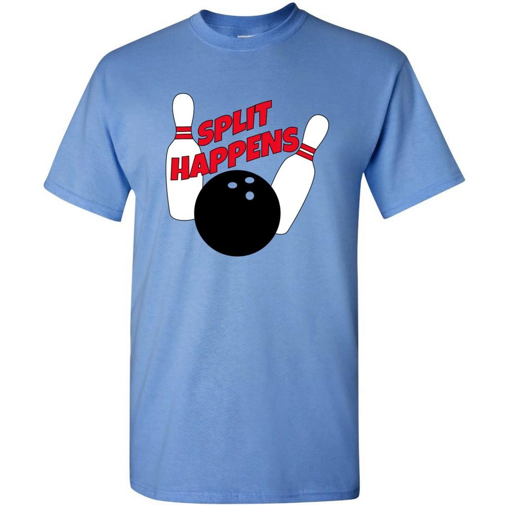 Split Happens - Funny Bowling Pins Bowler Team Sarcastic Humor T Shirt