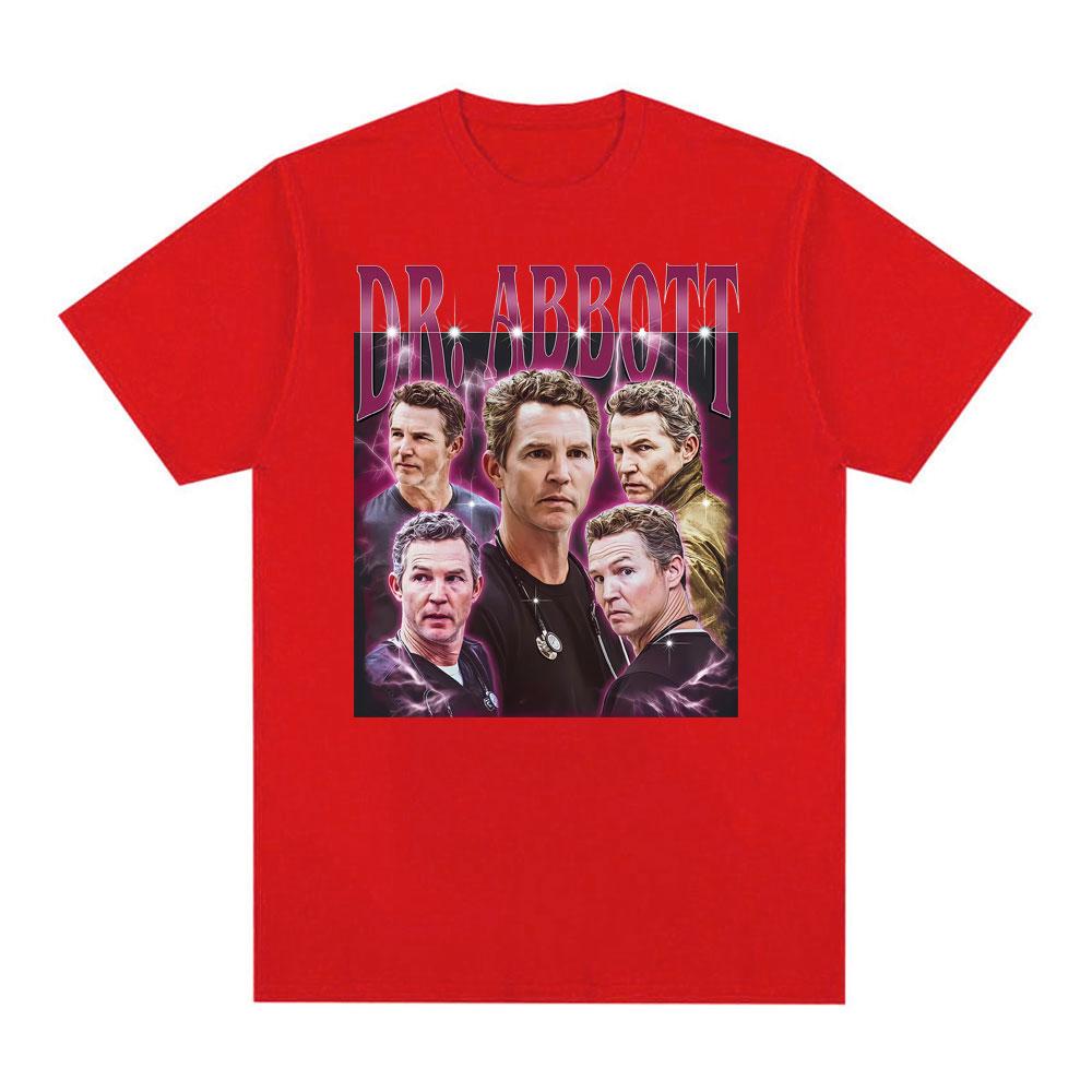 Dr. Abbott Unisex Vintage 90s T Shirts Unisex Women Fashion Oversized O-Neck T-shirts Hot Sale Casual Comfort Short Sleeves T Shirt
