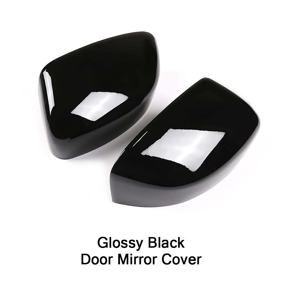 Car Protective Cover Door Mirror Cover For Maserati Levante 2017-2024 Carbon Fiber Glossy Black Rearview Accessories Decoration Glossy Black