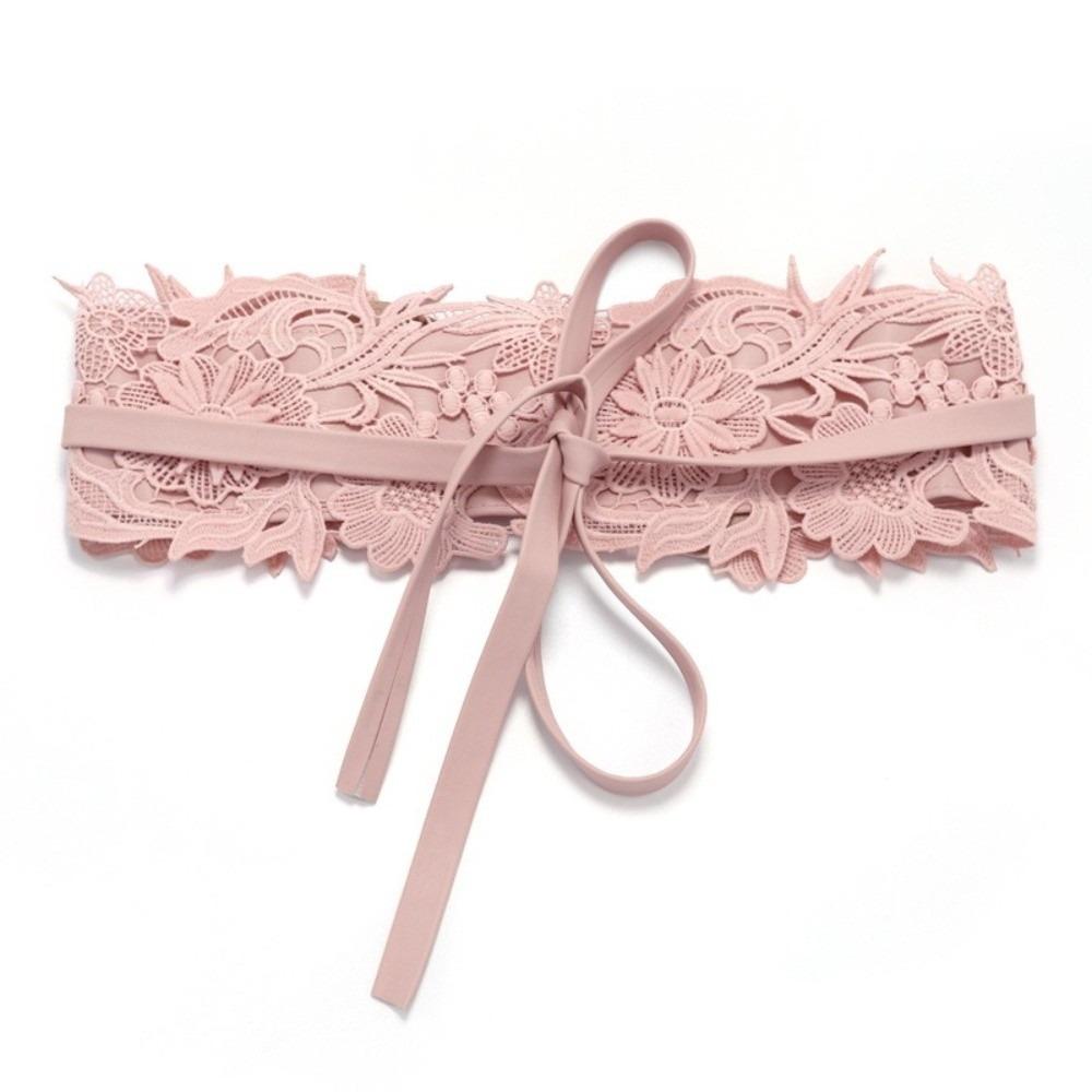 Soft Lace Girdle Vintage Waist Band Boho Style Lace Belt for Dresses