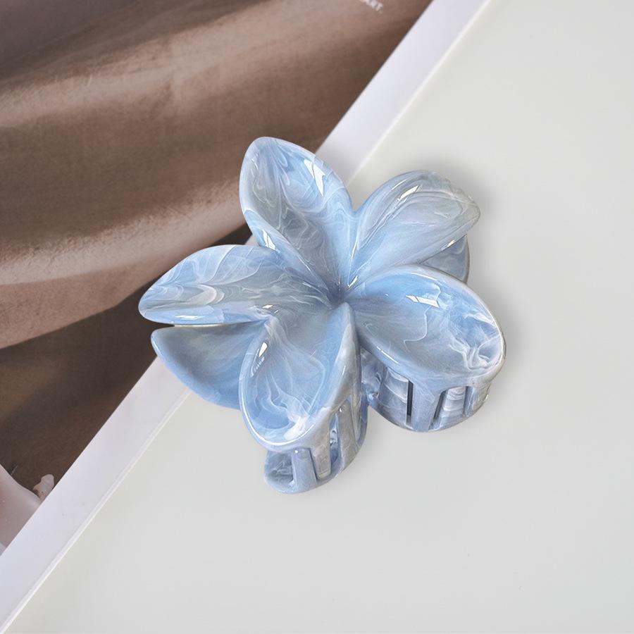7cm Frangipani Hair Claw Clip - Colorful, Versatile Updo & Ponytail Accessory