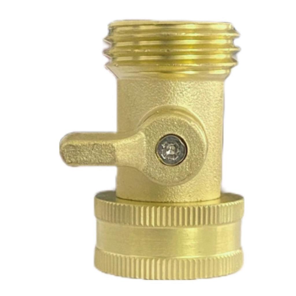 Pack of 2 Solid Brass Garden Hose Shutoff Valves with Long Handle Designs for Easy Water Control and Various Use