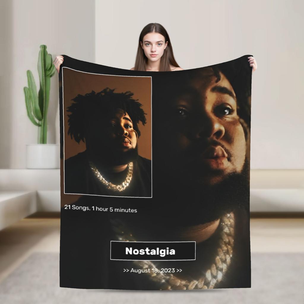 Rapper rod wave  Blanket  Decorative Flannel Bedding Throws For Bedroom Warm Custom Quality Bedspread Birthday Gift