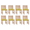 Day and Night - Day and Night Garden Chairs 8 Units Teak Wood with Cushions