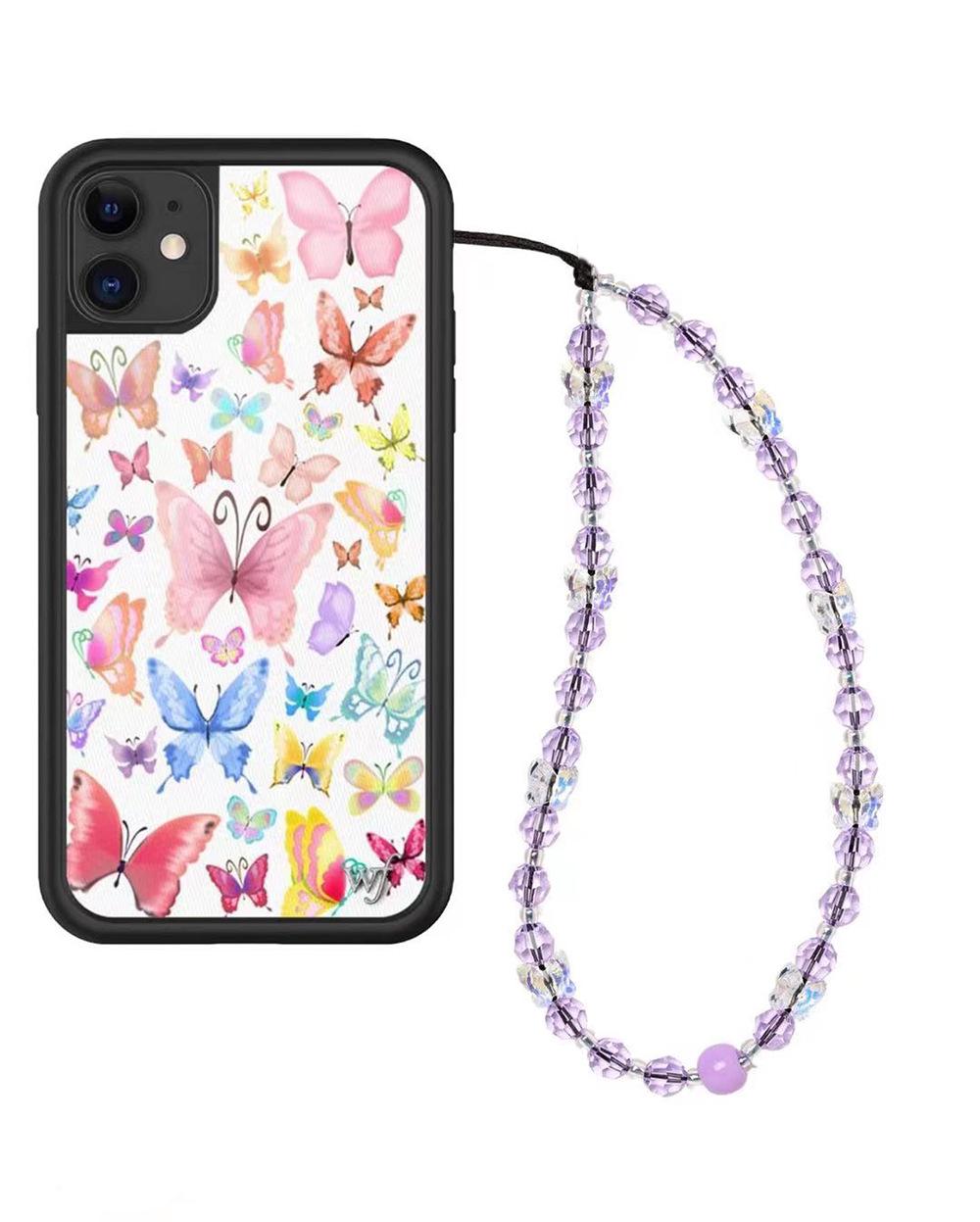 

KKBAED Подвеска для телефона в виде бабочки из бисера в японско-корейском стиле своими руками