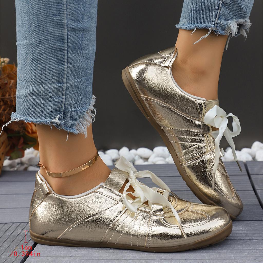 Fashion Women's Flat-bottomed Sneakers Spring and Summer Light Soft-soled Casual Shoes Women's Comfortable Non-slip Ballet Low-top Shoes