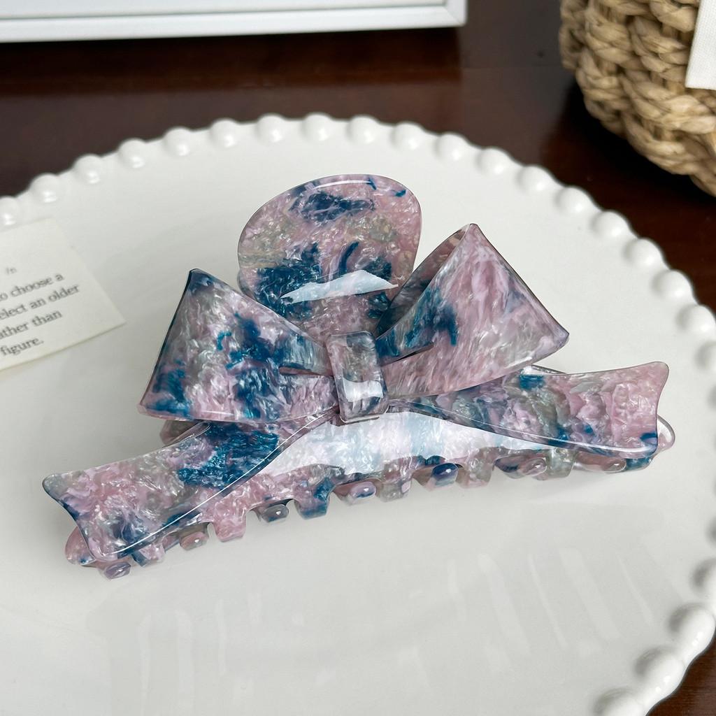 Bowknot Large Highend Acetate Hair Clip Trendy Multicolored Shark Accessory Hair