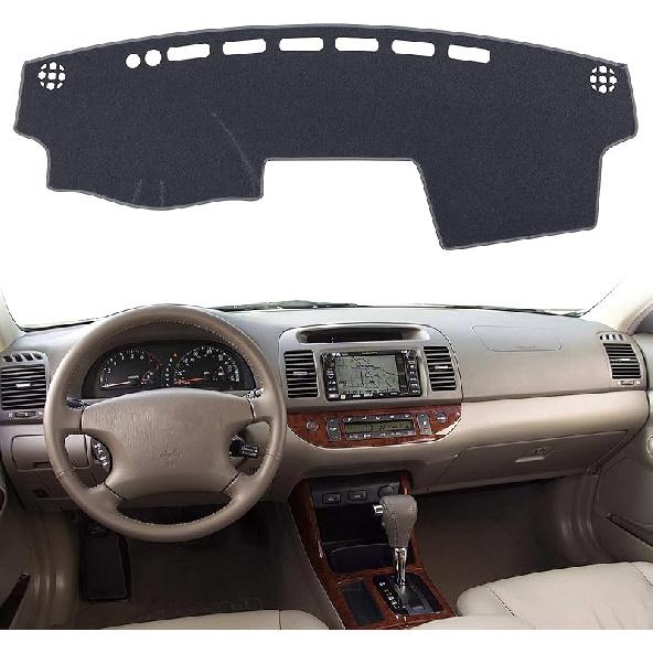 Dash Cover Mat  Fit For Toyota Camry 2002 2003 2004 2005 2006 With Cutout For Sensors And Dash Speakers, W/O Cutout For Airbag, Dashboard Cover Pad