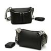 Authentic Cowhide Girl Saddle Bag Soft Leather High Quality Women's Shoulder  Fashionable And Trendy Female Handbag