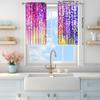 2-Panels Beautiful Wisteria Oil Paintin Curtains   Versatile Design Suitable for Any Style   Creating a Peaceful Living Space