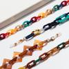 Boho Colorful Acrylic Glasses Chain for Women Fashion Resin Geometric Lanyard Cord Strap Hanging Chain On Sunglasses Accessories
