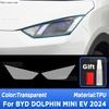 For BYD DOLPHIN MINI EV Seagull 2024 Car Exterior Headlight Anti-scratch Front Lamp Transparent TPU Protective Film Sticker
