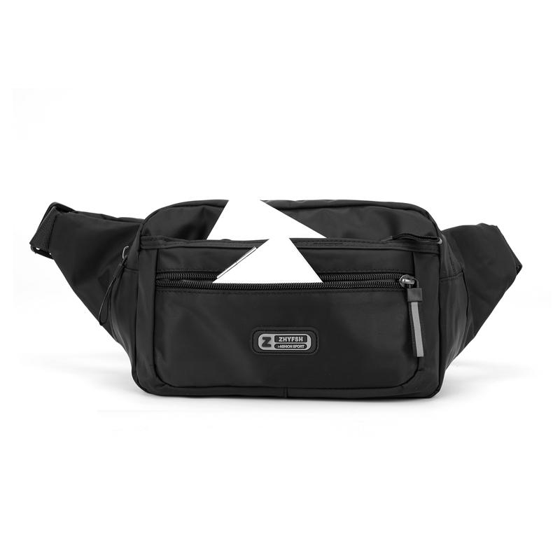 Men's Waist Bag Outdoor Sports Multifunctional Wear-Resistant Waterproof Large Capacity Nylon Chest Bag Mobile Phone Bag