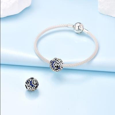 Copper Brilliant Starry Sky Beads Fit Bracelets Decoration Diy Birthday Party Fine Gift Jewelry Bracelets Accessory