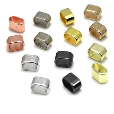 30 Stück Schiebe-Abstandshalter Anhänger Perlen Metall Große Lochperlen Zubehör 4x9mm passend für Flaches Lederarmband Schmuckherstellung DIY Zubehör