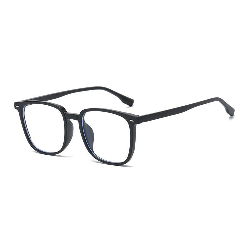 Stylish Retro Eyeglass Frames for Nearsightedness, Unisex Plain Glasses with Anti-Blue Light Protection