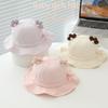 Baby Girls Sun Hat 48cm 6-24 Month Toddler Fisherman Cap Infant Adjustable Outdoor Foldable Children Kids Summer Beach Headwear