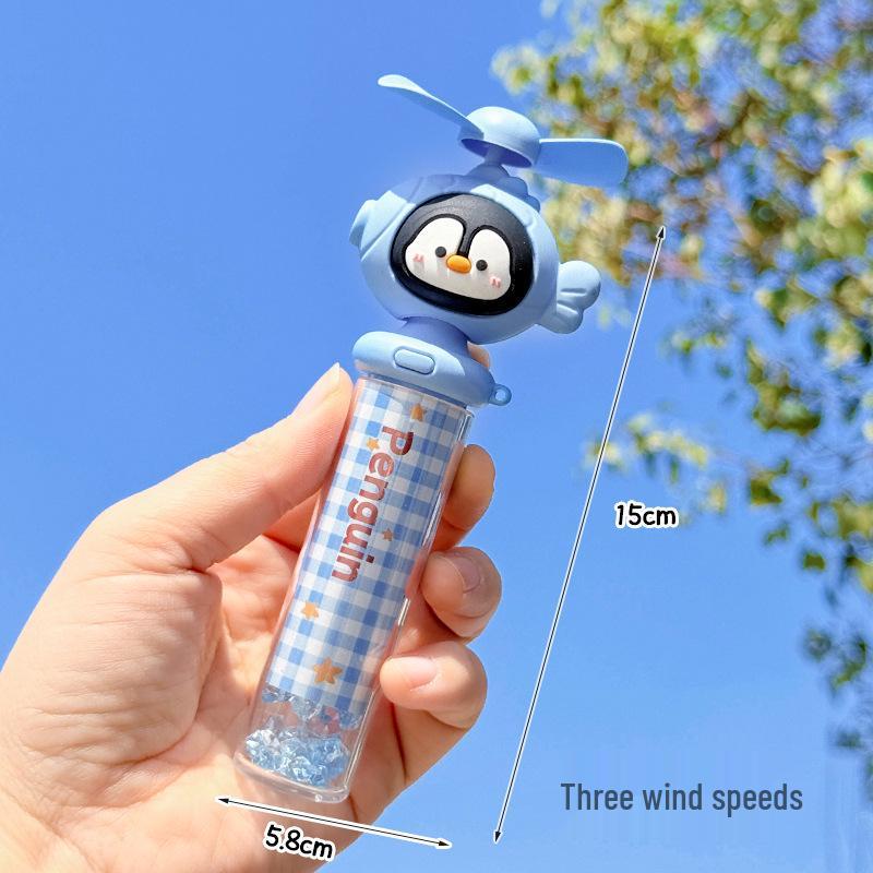 

2026 Cartoon Cute Pet Portable USB Handheld Fan - Creative, Fashionable, Small Electric Fan 13.4*3.2cm