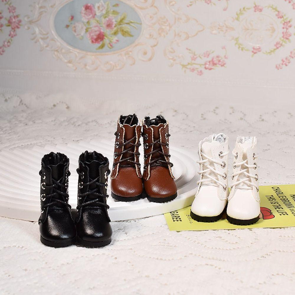 PU Leather Doll Boots Casual Wear Doll Leather Shoes Humanoid 1/6 Doll Shoes  Children's Toy