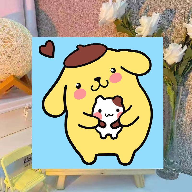 Crayon Shin-chan DIY Acrylic Colorful Kids' Healing Decorative Painting Set