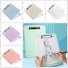 Side Opening Student Writing Pad Plastic Test Paper Storage Box Book Pad Clamp Writing Board  Home