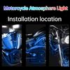 APP LED Motorcycle Car Atmosphere Foot Light Remote Control Flexible Waterproof Sound Control 12V RGB Moto Decorative Lamp Strip