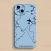 Travel-nspired Airplane Route Desian Phone Case For iPhone 16 15 14 13 12 11 Pro Max Mini 8 7 Plus X XR XS Soft Silicone Covers