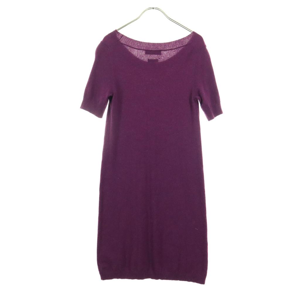 Banana Republic Short sleeve cashmere knit Knee-length dress S purple Women Used