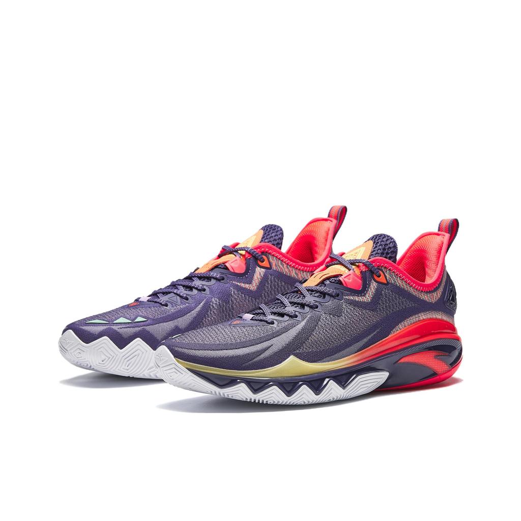 Anta Crazy 2 Pro Basketball Shoes Men sneaker Purple Red Orange 912541606-3