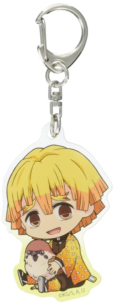 Demon Kimetsu No Yaiba Zenitsu Agatsuma Gyugyutto Acrylic Keychain Slayer