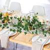 1/5PCS Artificial Plants Green Leaf Vine Centerpieces Wedding Home Outdoor Garden Garland Arch Wall Diy Gift Festival Decoration