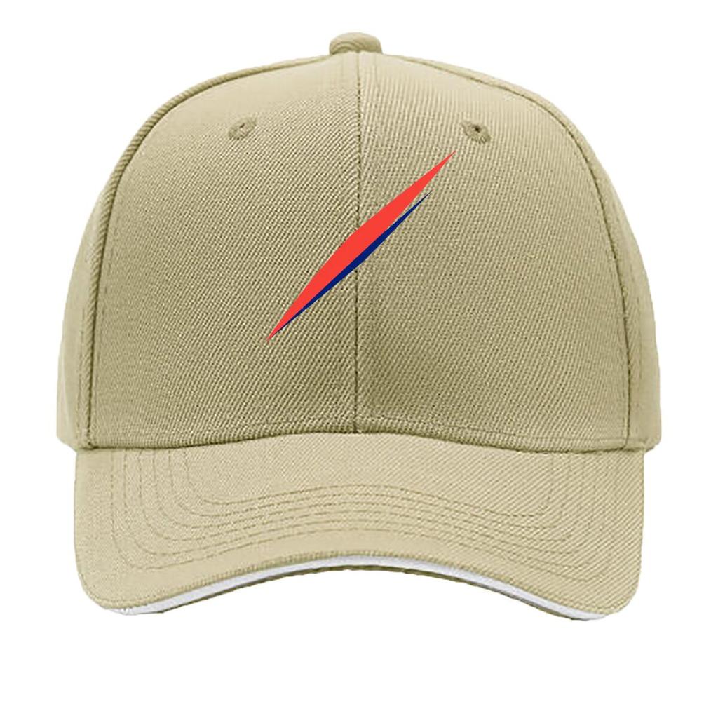 Minimal Red Diagonal Stripe Graphic Sandwich Baseball Cap Sun Cap Outdoor Workouts Hat