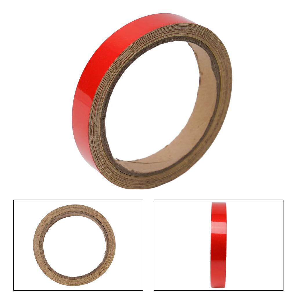 Cars Styling Stickers Decal Adhesive Tapes Red Lining Reflecte Vinyl Wrap Film No Traces Stripes Cars Decoration Tools 15mmX10m